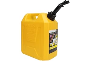 Jauarta 10L Storage Tank, High Strength Shockproof Portable Gasoline Container with Auto Shutdown, for RV SUV Speedboat Lawn 