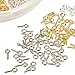 Pandahall Elite 1 Box 700PCS Golden Silver Platinum Iron Screw Eye Pin Bail Peg for Half-drilled Beads 8mm/10mm
