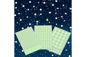 AOOYAOO Glow in The Dark Stars Wall Stickers,Ceiling Star,Glowing Stars for Ceiling and Wall Decals,Perfect for Kids Bedroom,Wall,Room Decor,Party Birthday Gift(452Pcs, Blue)