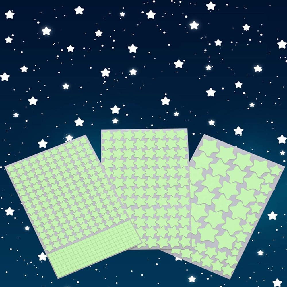 Photo 1 of Glow in The Dark Stars Wall Stickers,Ceiling Star,Glowing Stars for Ceiling and Wall Decals,Perfect for Kids Bedroom,Wall,Room Decor,Party Birthday Gift(452Pcs, Blue)