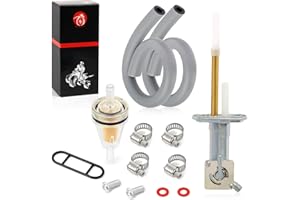 MOTO1988 Fuel Valve Petcock kit For Kawasaki Bayou 220 KLF220 1988-2002 Bayou 300 KLF300-B 1986-2004