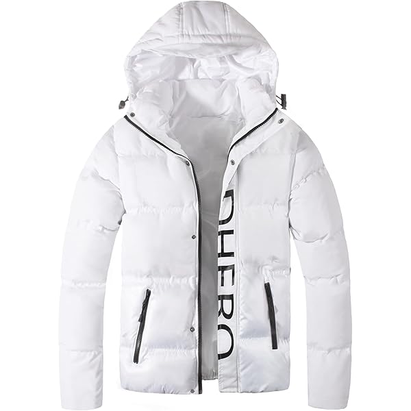 【新品未使用】INSULATION PADDED HOODED JACKET Mens Heavyweight Quilted Shell Hooded Puffer Jacket Water