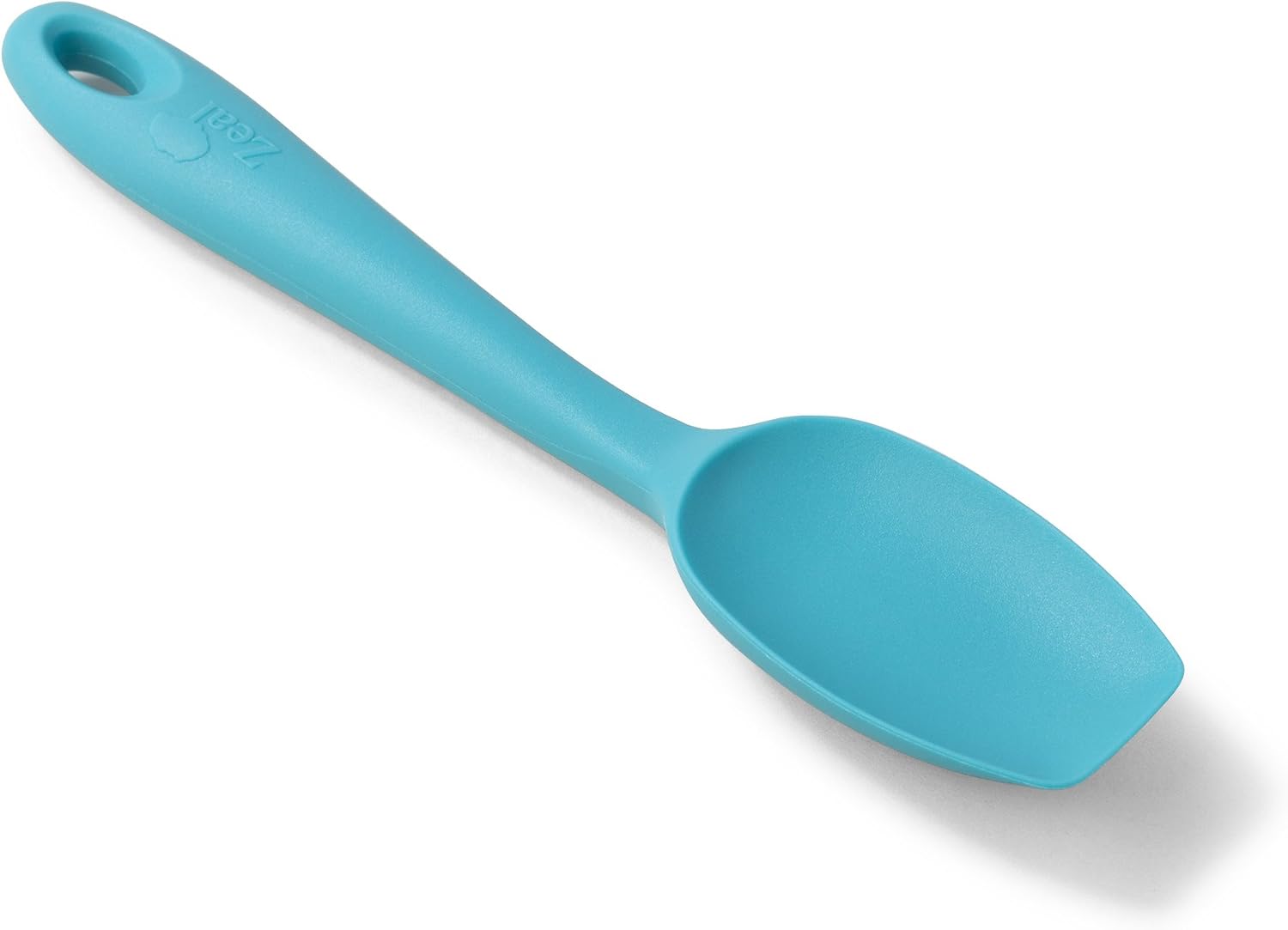 Zeal Silicone Spatula Spoon, Non-stick Flat-ended Cooking Spoon Spatula for Scraping Scooping and Stirring