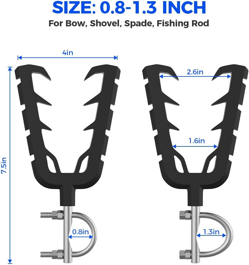 Gun Mounts for ATV with Rubber Straps Compatible with ATV Mobility Scooter Hunting Bike Shooting Carts: Automotive
