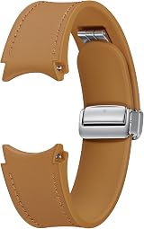 Samsung Galaxy Watch D-Buckle Hybrid Eco-Leather Band Camel Wide M/L view 4