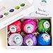 All Natural Scented Bath Bombs: Organic, Vegan & Gluten-Free Bath Bomb Fizzies with Essential Oils & Shea Butter - Ultra Lush & Colorful Foaming Aromatherapy Bath Balls for Men, Women & Kids - 6 Pack