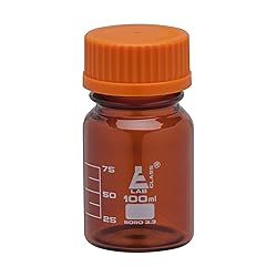 EISCO Reagent Bottle, 100ml - Amber Colored Glass