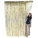 Metallic Gold Foil Fringe Curtain. 3 ft. x 8 ft. Foil(Discontinued by manufacturer)