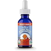 SweetLeaf French Vanilla Liquid Monk Fruit - Monk Fruit Liquid Sweetener Drops, Organic Monk Fruit Extract, Zero Calorie Swee