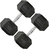 Fashion Thirsty Northern Hex Dumbbell Set Rubber Weights 2.5kg-30kg Pairs
