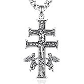CELESTIA 925 Sterling Silver St. Michael/St. Christopher/St. Benedict/St. Gabriel/Virgin Mary/Jesus/Caravaca/Metatron/Seal of Seven Archangel Medals for Men Women Religious Gifts
