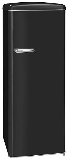 Exquisit RKS 325-16 RVA++MS Retro-Kühlschrank/EEK: A++/229 Liter/Retro-Handgriff/LED-Innenbeleuchtung/Schwarz