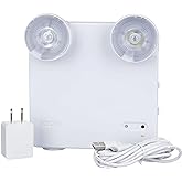 Ideal Security Rechargeable LED Power Failure Light, Adjustable Heads, up to 48 Hours, 80-140 Lumens, Emergency Light for Home, Prepared for Power Outages, White