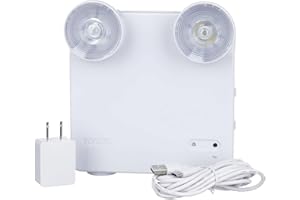 Ideal Security Rechargeable LED Power Failure Light, Adjustable Heads, up to 48 Hours, 80-140 Lumens, Emergency Light for Hom