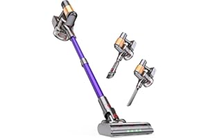 Cordless Vacuum Cleaner, 2 Batteries 120 Mins Runtime Green