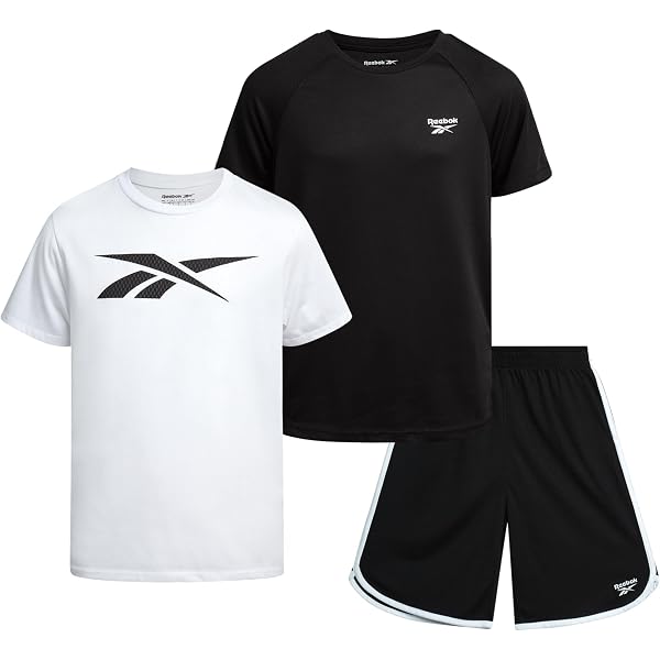 Amazon.com: Reebok Boys Athletic Shorts Set - 2 Piece Summer