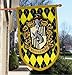 Harry Potter Style Banner - Hufflepuff Flag 37x24 in - Printed on Both Sides - Durable Enough for Outside Conditions - Perfect Barware Man Cave Gift - Unique HP Collectible Accessories