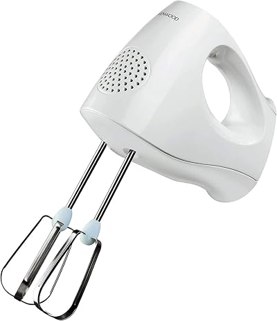 Kenwood HM220 Hand Mixer 120W with 2 Beaters 3 Speeds White
