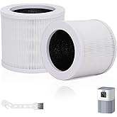 A1 Replacement Filter Compatible with VEWIOR Air Purifier - H13 True HEPA Air Purifier Filter for VEWIOR HQSC-50 HQKJ-80 A1 A