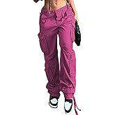 Women's Camo Cargo Jeans High Waist Baggy Boyfriend Jeans Wide Leg Denim Army Pants