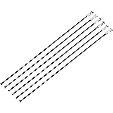 LUXU Lot de 36 rayons de vélo en acier 14 G courbés en J avec en