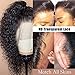 Glueless Deep Wave Lace Front Wigs Human Hair 16 inch Pre Plucked Natural Hairline with Baby Hair for Women 130% Density Unprocessed Brazilian Virgin Remy Human Hair Wigs Deep Curly Lace Front Wig