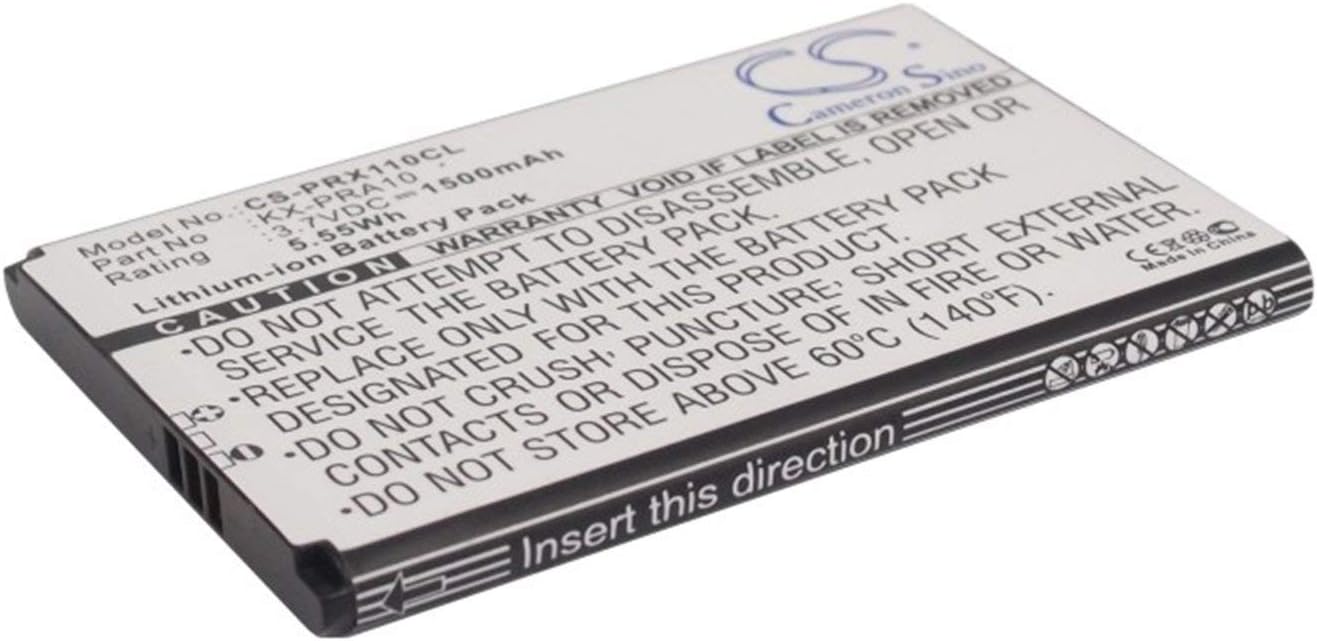 1500mAh Battery For PANASONIC KX-PRX110, KX-PRX110GW, KX-PRX120, KX-PRX120GW