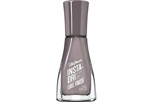 Sally Hansen Insta-Dri Nail Polish, Luxe Finish Collection, Extrava-grey, 0.31 fl oz