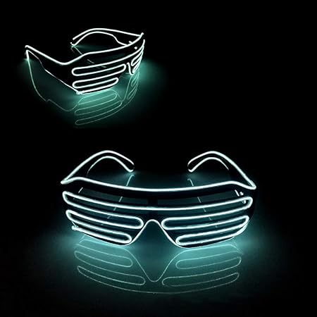 Kalaokei Party Concert EL Wire Flashing Licht up Shutter Brillen-Shades Brille Favor Favor