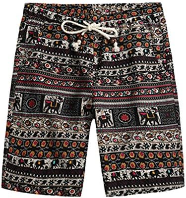 LOG SWIT Summer Men Bermuda Shorts Fashion Casual Loose Straight Floral Pattern Beach Shorts Male 5122 4XL
