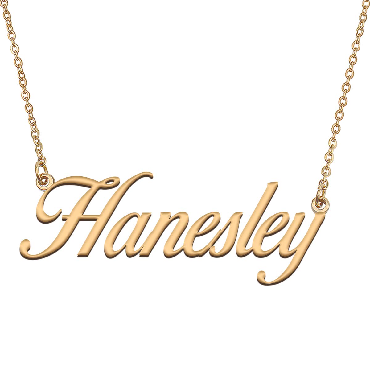 HUAN XUN Customized Custom Simple Any Name Necklace