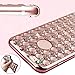 GBSELL Crystal Diamond Plating Clear Rubber Soft TPU Cover Case For iphone 6 Plus /6s Plus (Rose Gold)