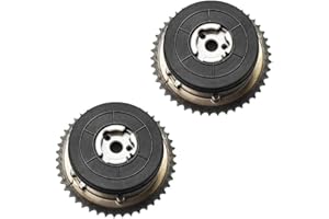 LCAPT Pair Intake&Exhaust VVT Gear Camshaft Phaser Timing Sprocket Compatible with Buick Lacrosse Chevy Equinox Malibu GMC Te