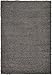 A2Z Rug Cozy Shaggy Collection 4x6-Feet Solid Area Rug - Graphite Gray