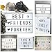 BUYLET Light Up Letters Box Cinema LED Cinematic lightbox - 255 Color & Black Letters Words Emojis DIY Message Vintage Board Changeable Home Decor Sign A4