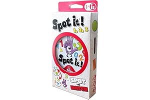 Spot It! 1,2,3 Matching Card Game | Fun Family Game Night Travel Game | Ages 3+ | 1-5 Players | 10 Min Playtime | By Zygomatic