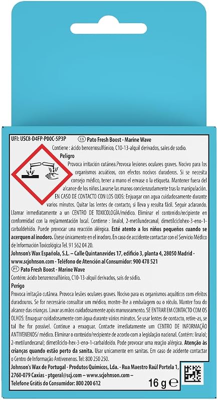 Fresh Boost Marine Wave WC Hangar, limpa, refresca e perfuma a sanita, frescura intensa, cabides de 10