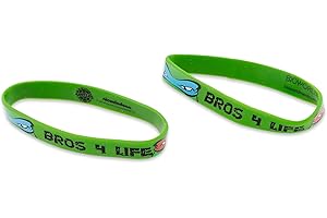 Teenage Mutant Ninja Turtles "Bros 4 Life Green Rubber Bracelet 2-Pack