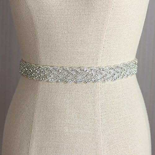 Bridal dresses belt wedding Sash luxury diamond crystal slim Bride 's Ribbon belts sparkling rhinestone Long and thin sashes