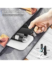 Microscopio digital WiFi VSATEN 50x to1200x con zoom inalámbrico de mano 1080p FHD 2.0 MP 8 LED compatible con Android y iOS Smartphone o Tablet, Windows Mac PC