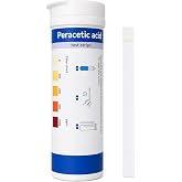 100Pcs Peracetic Acid Test Strips 0&ndash;1000 ppm | Fast &amp; Accurate Water Testing for Food Agriculture Aquaculture Industrial Use