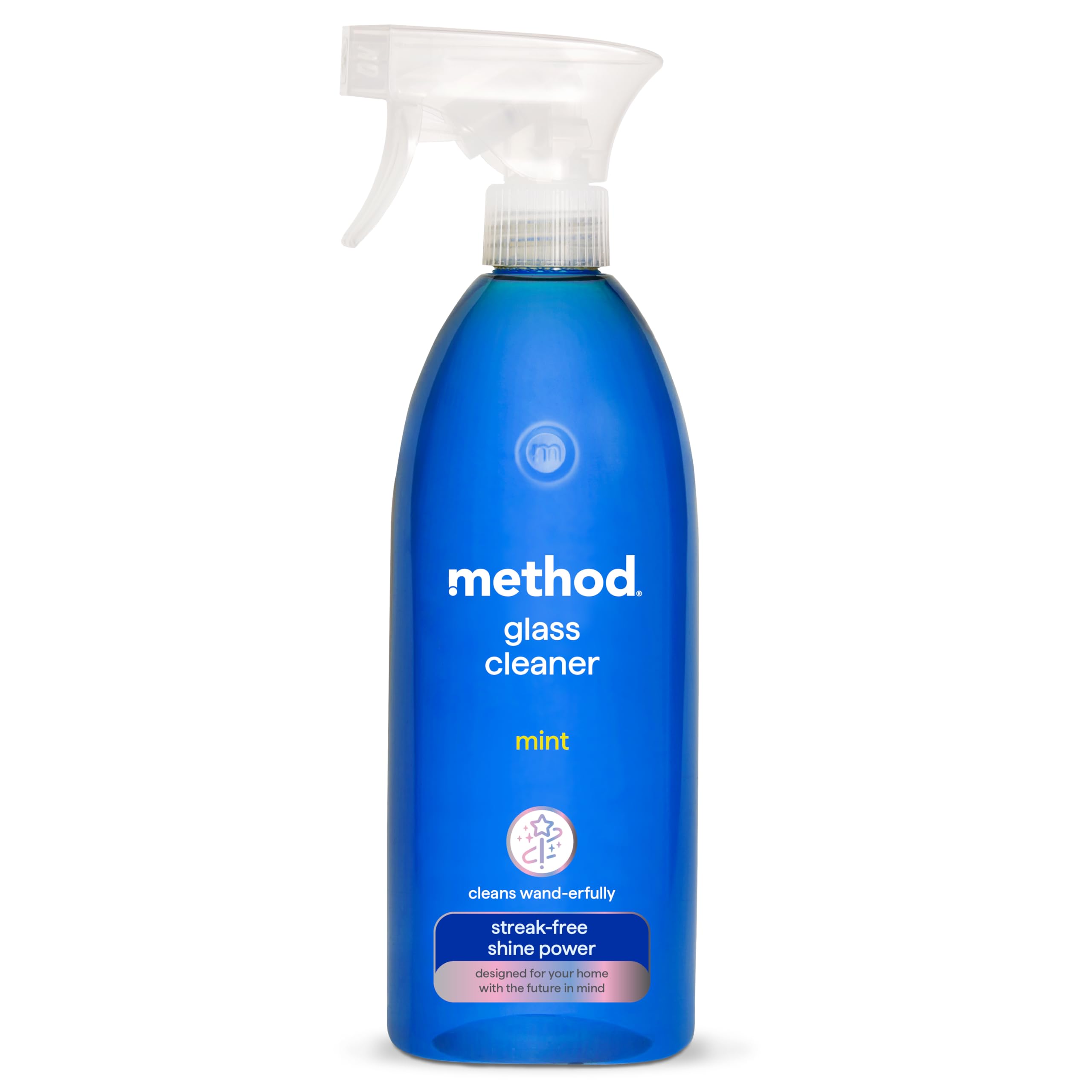 Method Glass Cleaner Spray, Window And Stainless Steel Glass Spray, Fresh And Vibrant Mint Scent Fragrance, Pack of 1, 828 ml