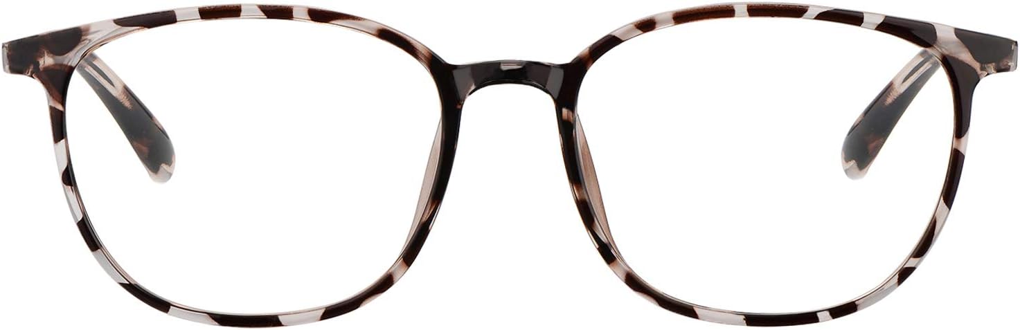 Blue Light Blocking Glasses Women, Lightweight TR90 Frames Anti-Glare Clear Lenses Computer Glasses