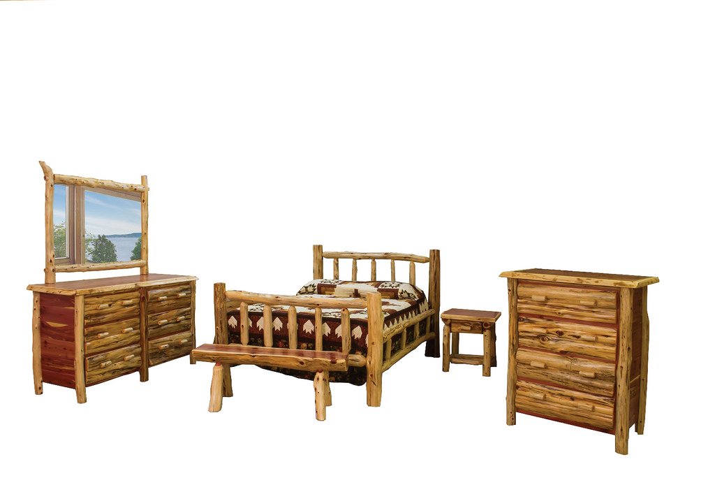 Amazon Com Furniture Barn Usa Rustic Red Cedar Log Mission