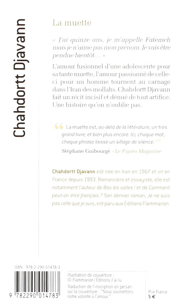 La Muette Djavann Chahdortt Amazon Com Books