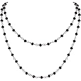 Sacina Layered Black Beaded Black Choker Necklace for Women, Gothic Gothic Goth Necklace, Christmas Jewelry Gift for Women