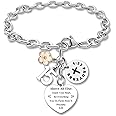 DlaeKua Birthday Gifts for Girls Bracelet Birthday Charm Bracelets Stainless Steel Bracelet Gift for Women Girls 13 15 16 18 21 Year Old Daughter Granddaughter Birthday Present