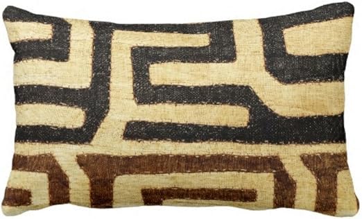 Amazon Com Kuba Cloth Print Throw Pillow Case Cover