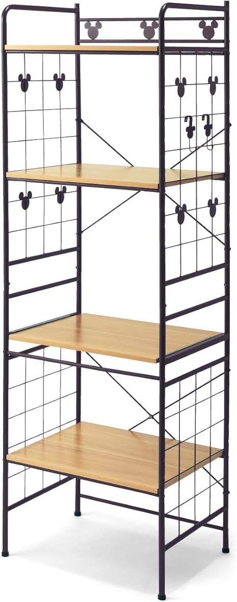 Amazon ベルメゾン ディズニー レンジ台 メラミン棚板 レンジボード ミッキーモチーフ 幅60 レンジボード オンライン通販