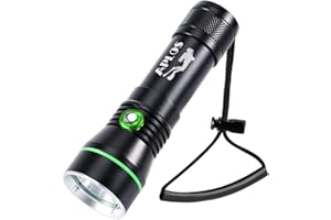 APLOS AP30 3000lm Diving Flashlight with 3 Modes, Power Indicator, IPX8 Waterproof Professional Rechargeable Dive Light